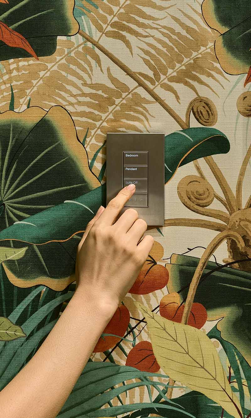 Pool image from Control4 and landscape lighting