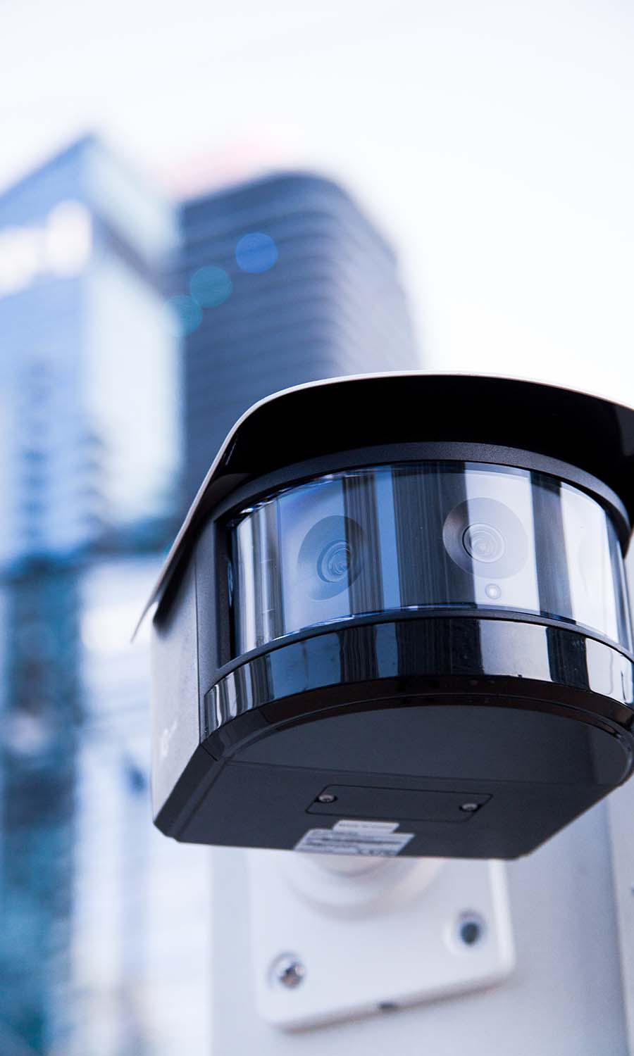 Front area of a house with lighted stairs and patio