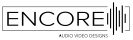 Rectangular outline containing text next to vertical audio waves