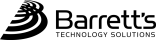 Curved layered geometric emblem next to bold text