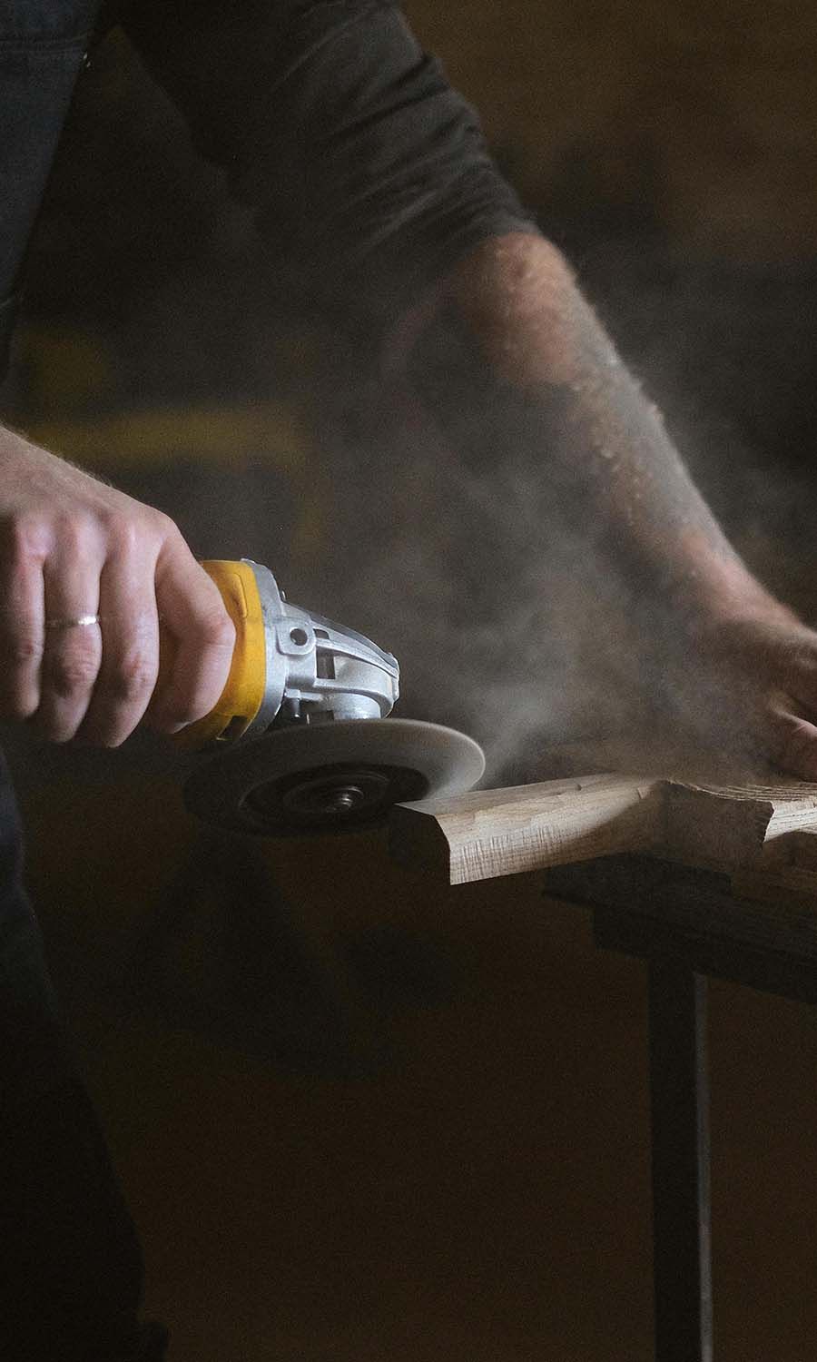 Front area of a house with lighted stairs and patio